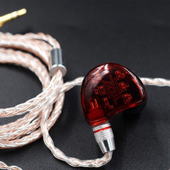 KZ Earphone Cable 3.5mm Copper Silver Mixed Plated Upgrade Cable for ZST ZS10 AS10 BA10 ZS6 MMCX