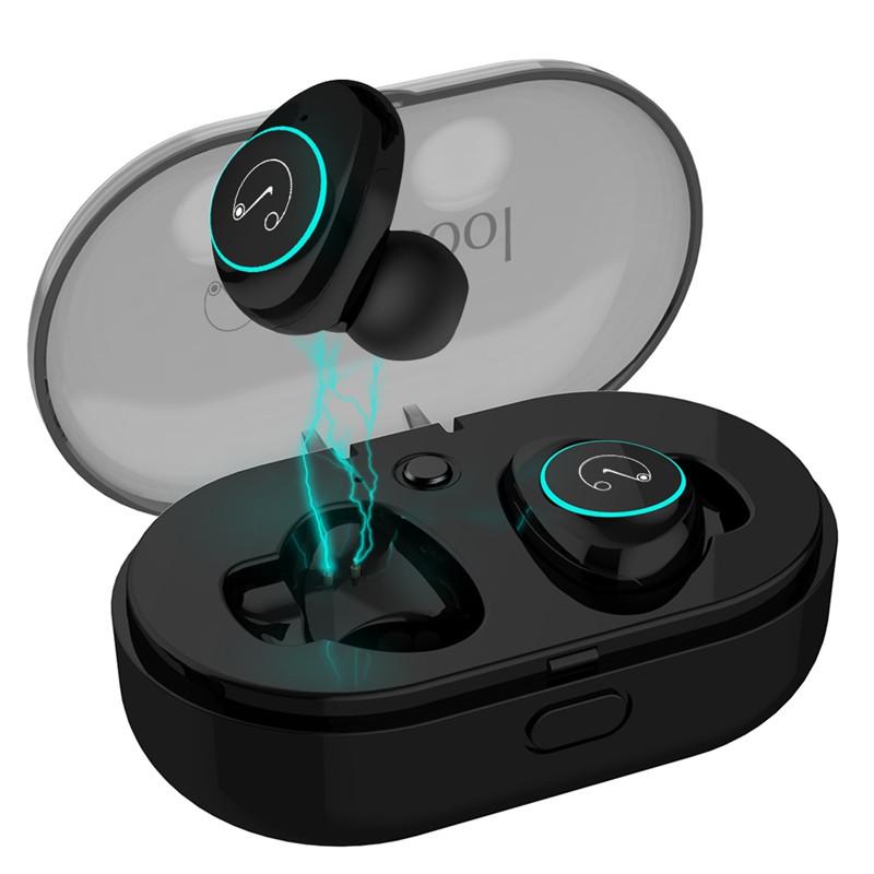 [Bluetooth 5.0] TWS True Wireless Earphone CVC6.0 Noise Cancelling Waterproof Headphone with Mic