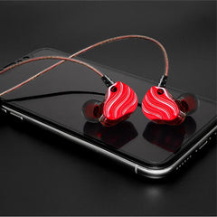 Dual Dynamic Earphone In-ear HIFI Sound Music Vibration Noise Cancelling Gaming Earphone With Mic