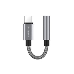 YAOMAISI Nylon Type C to 3.5mm Audio Jack Earphone Adapter Cable For Oneplus 6 Xiaomi Mi8 Mi A2