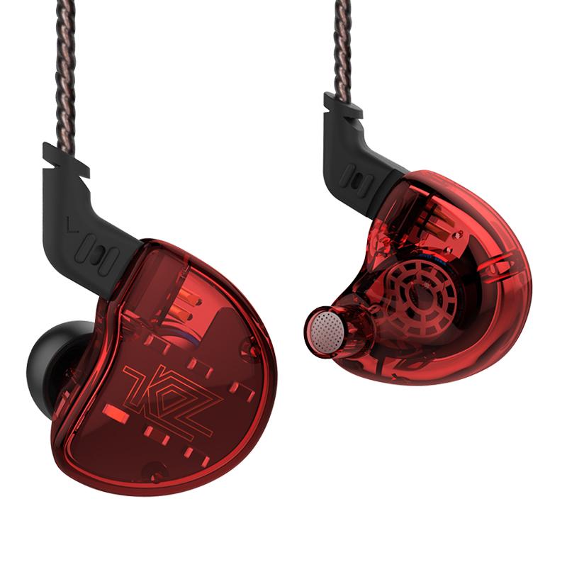 KZ ZS10 HiFi 10 Drivers 4BA+1DD Hybrid Earphone 4 Balanced Armature Dynamic Heavy Bass Headphone