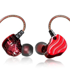 Dual Dynamic Earphone In-ear HIFI Sound Music Vibration Noise Cancelling Gaming Earphone With Mic