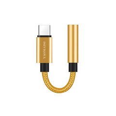 YAOMAISI Nylon Type C to 3.5mm Audio Jack Earphone Adapter Cable For Oneplus 6 Xiaomi Mi8 Mi A2